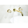 Смеситель из стены ELEGANTE на 3 отв. GOLD