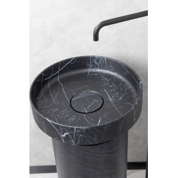 Пьедестал для раковины Corian 300*720 Black Wood