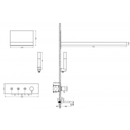 Душевая система с изливом Boheme Fusion Gold