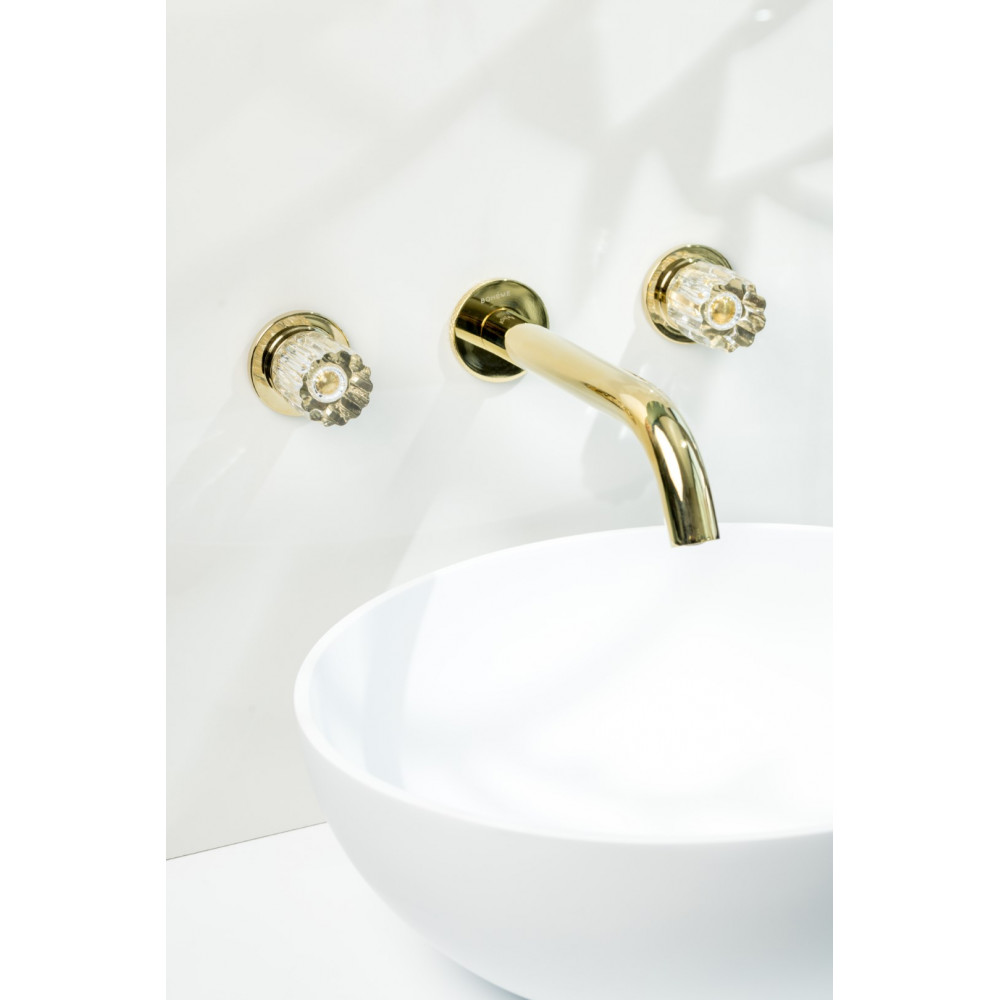 Смеситель из стены ELEGANTE на 3 отв. GOLD