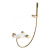 Смеситель STICK для ванны WHITE TOUCH GOLD