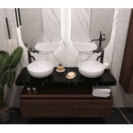 Столешница прямая FLAT NERO MARQUINA 1410*460*70