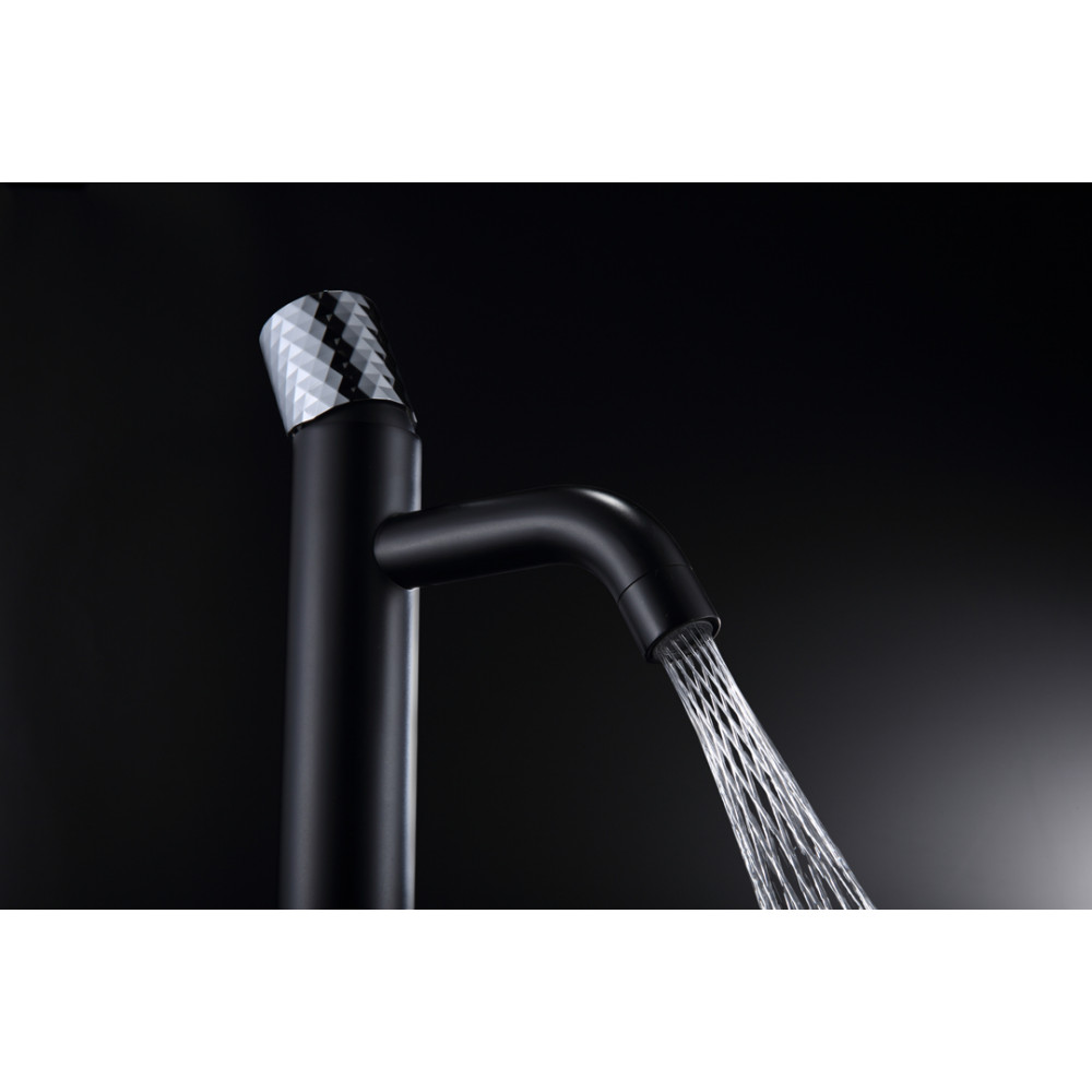 Смеситель STICK для умыв. выс. BLACK DIAMOND CHROME_Комплект