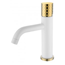Смеситель STICK для умыв. низ. WHITE DIAMOND GOLD_Комплект