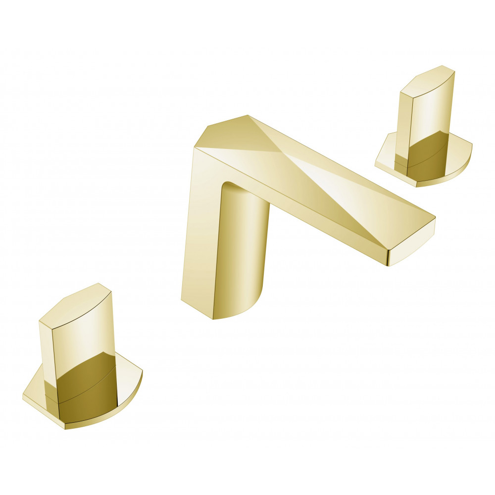 Смеситель врезной на 3отв. VENTURO Matt Gold, ручка ICE