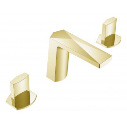 Смеситель врезной на 3отв. VENTURO Matt Gold, ручка ICE