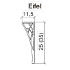 Ножки Eifel золото, короткие, h25 (пара)