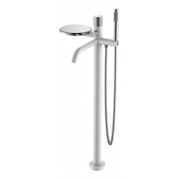 Смеситель STICK напольный WHITE TOUCH CHROME