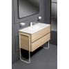 Тумба без раковины Vallessi 80*46cm LIGHT OAK мат. 2 полки