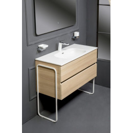 Тумба без раковины Vallessi 80*46cm LIGHT OAK мат. 2 полки