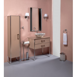 Столешница стекло 80см прямая CAPPUCINO