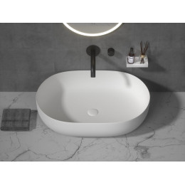 Раковина-чаша кориан овальная матовая, Slim 500*350*135