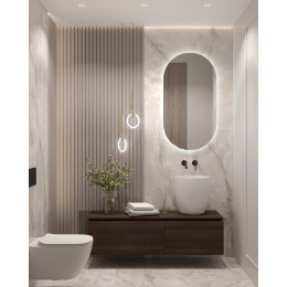 Раковина чаша круглая Corian белая d39 h40