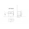 Ящик под консоль LOFT 80 белый, 1 полка