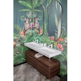 Столешница моноблок FLAT 140*46см на 2 чаши