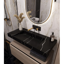 Столешница моноблок FLAT NERO MARQUINA (1010*452*80)