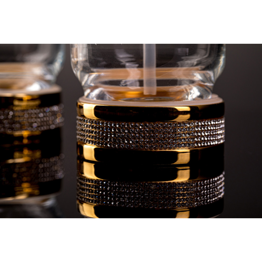 Настольный диспенсер ROYALE CRISTAL BLACK GOLD