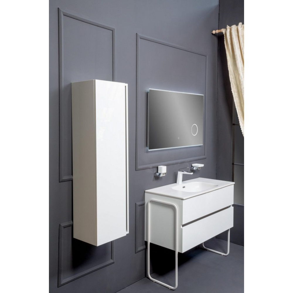 Тумба без раковины Vallessi 80*46cm WHITE 2 полки,
