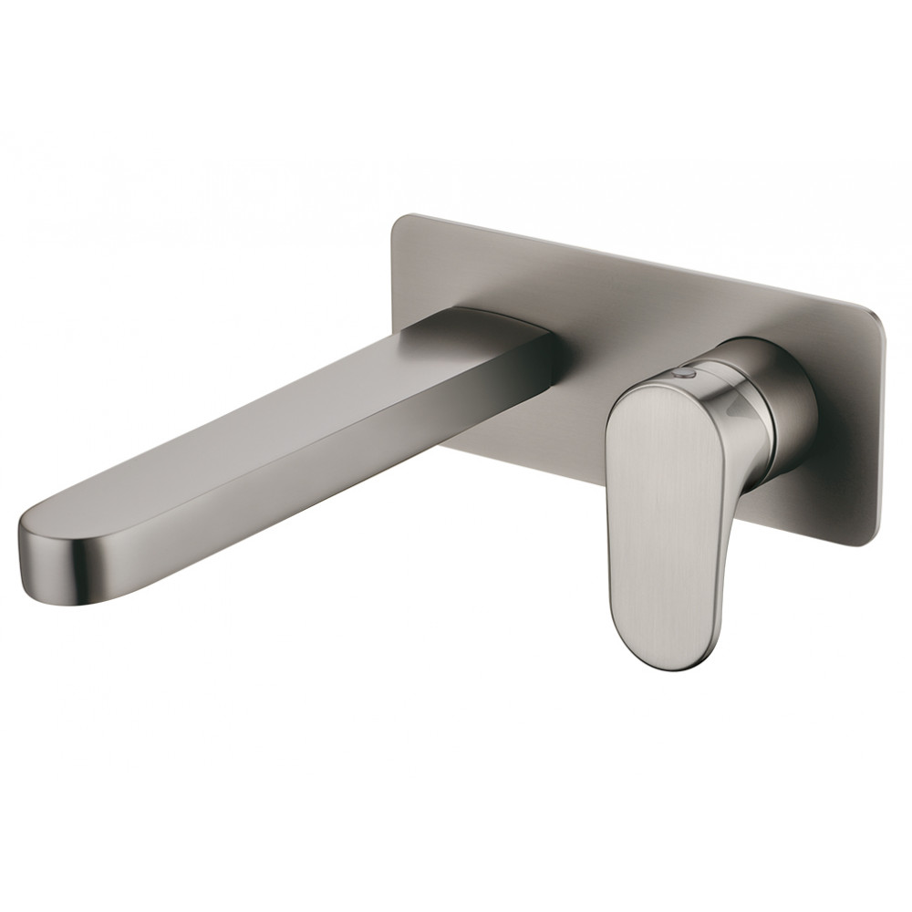 Смеситель для умывальника из стены SPECTRE Nickel Brush