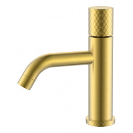 Смеситель STICK для умыв. низ. Mat Gold низкий с ручкой DIAMOND