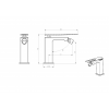 Смеситель Q для биде WhiteChrome_Комплект