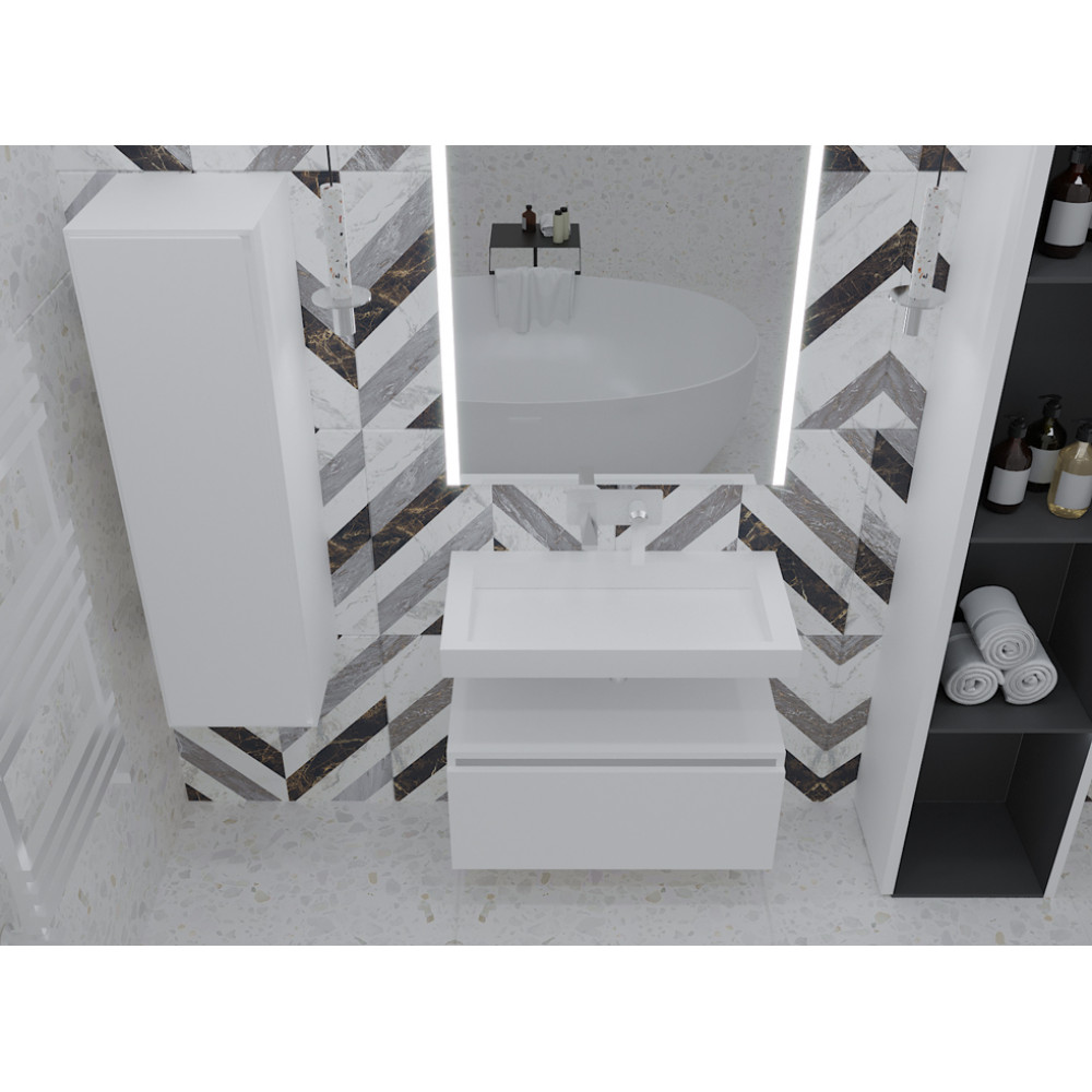 Ящик под столешницу 100см WHITE глянец VALLESSI UNO-S