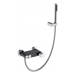 Смеситель STICK для ванны BLACK TOUCH CHROME