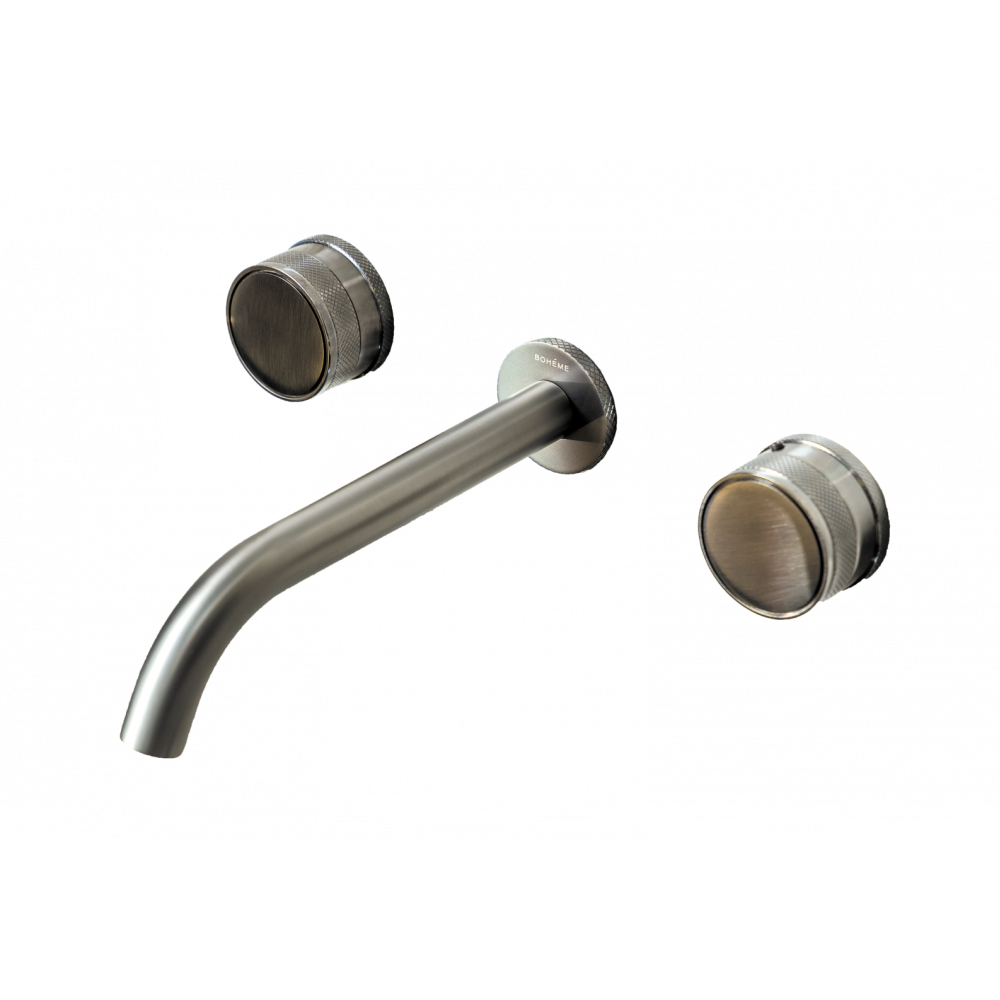 Смеситель из стены PRESTIGE на 3 отв. GUN METAL