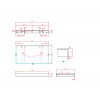 Столешница прямая FLAT CALACATTA 810*460*70