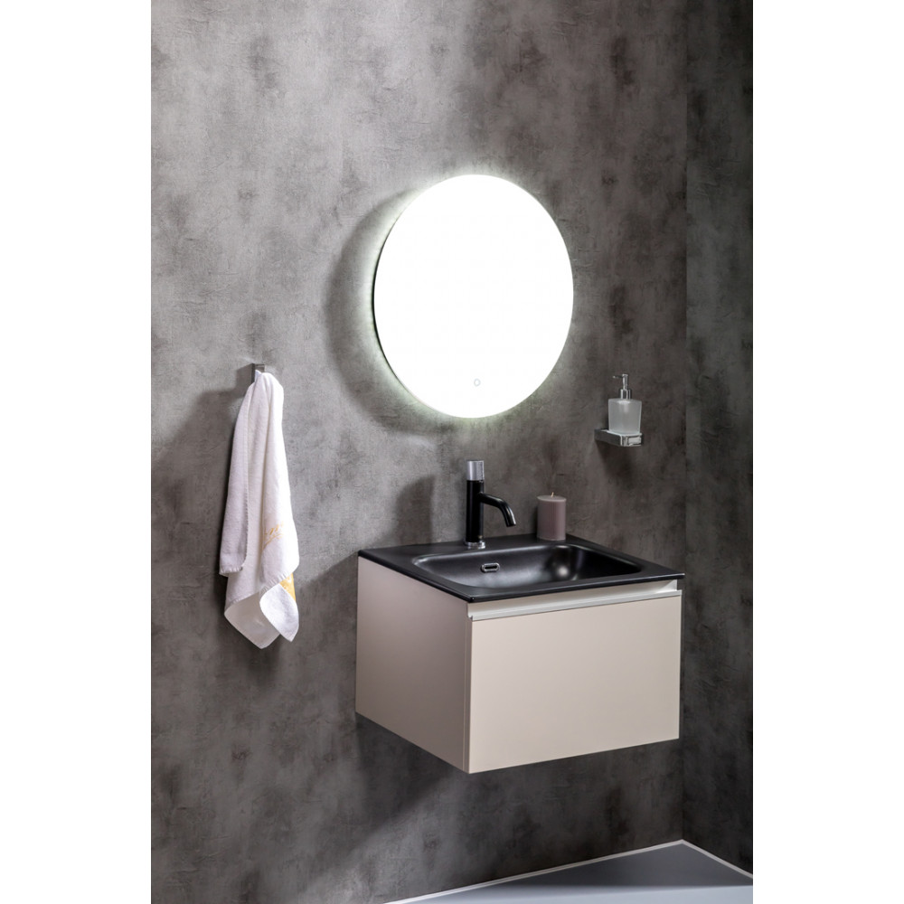 Тумба без раковины Vallessi 60*46см КАШЕМИР матовый, 1 полка