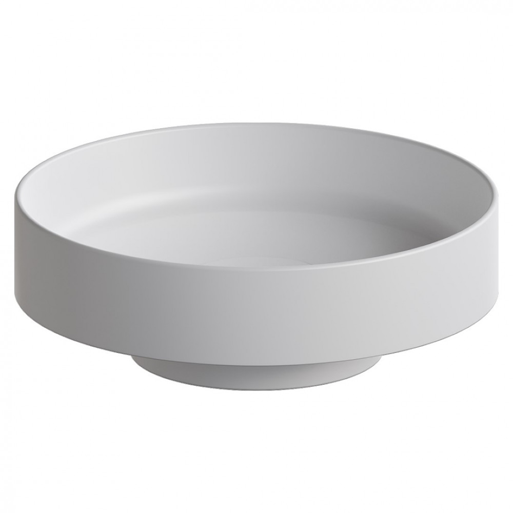 Раковина накладная Corian 400*130 Matt White