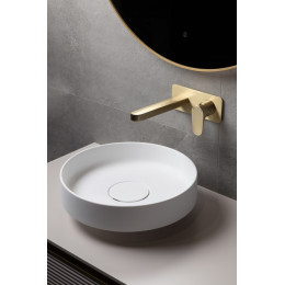 Раковина накладная Corian 400*130 Matt White