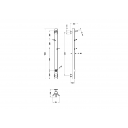 Полотенцесушитель электрический OAK NIKEL BRUSH