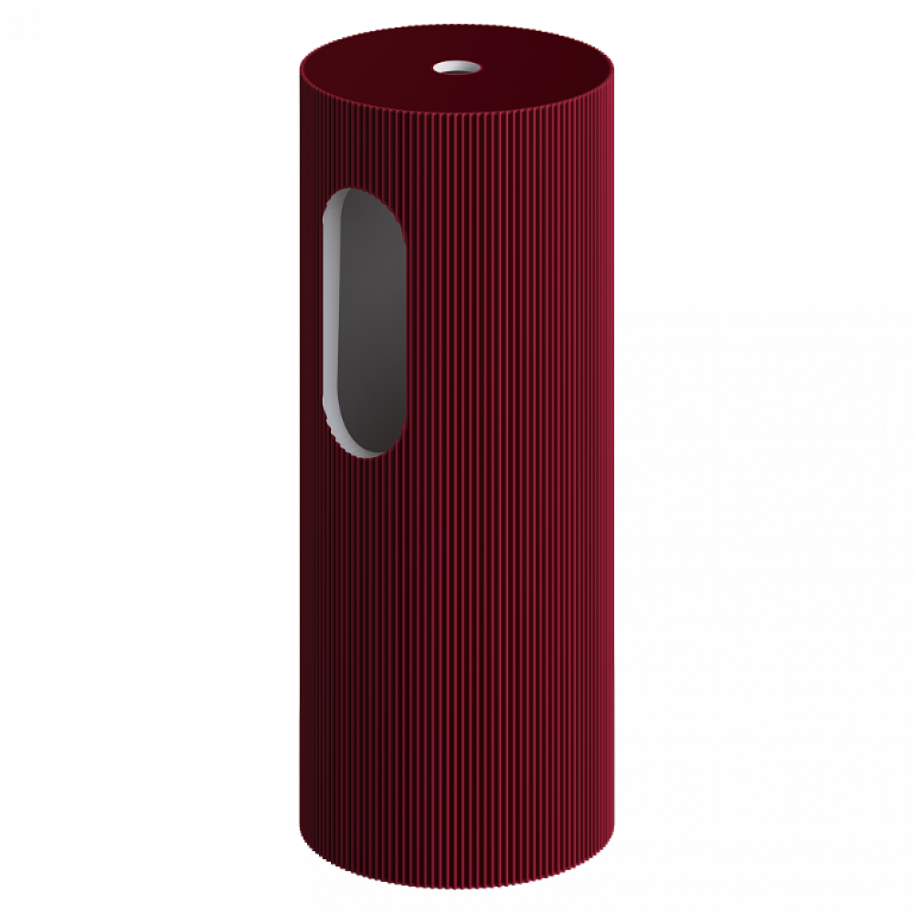 Пьедестал для раковины рифленый Corian 300*720 Burgundy