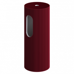 Пьедестал для раковины рифленый Corian 300*720 Burgundy