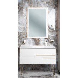 Тумба NeoArt 110см*48 (52) WHITE под раковину DROP