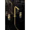 Смеситель на столешницу ELEGANTE на 3 отв. MAT GOLD