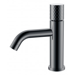 Смеситель STICK для умыв. низ. Shine Gun Metal низкий с ручкой DIAMOND
