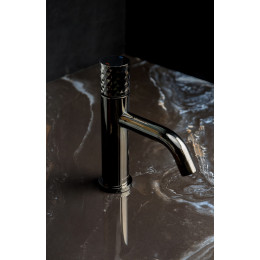 Смеситель STICK для умыв. низ. Shine Gun Metal низкий с ручкой DIAMOND