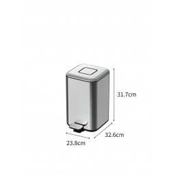 Ведро квадратное золото матовое