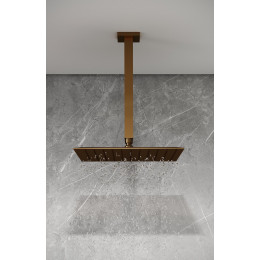 Труба-кронштейн для потолочного душа в квадратном дизайне, Shine Gun Metal