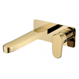 Смеситель для умывальника из стены SPECTRE Gold
