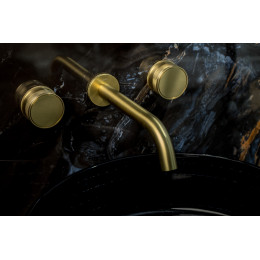 Смеситель из стены PRESTIGE на 3 отв. MAT GOLD