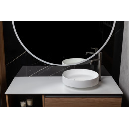 Раковина накладная Corian 400*130 Matt White