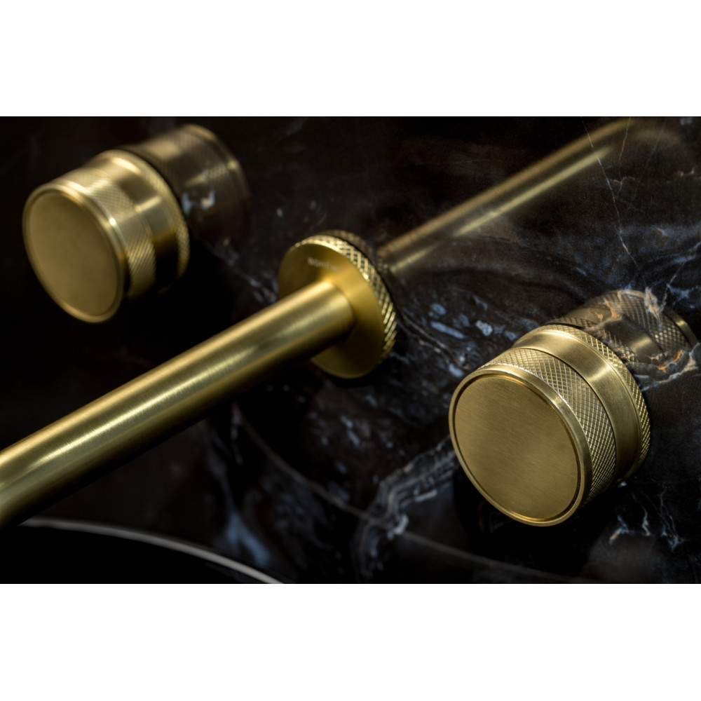 Смеситель из стены PRESTIGE на 3 отв. MAT GOLD
