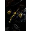 Смеситель из стены PRESTIGE на 3 отв. MAT GOLD