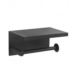 Держатель для туалетной бумаги с крышкой Uno Black