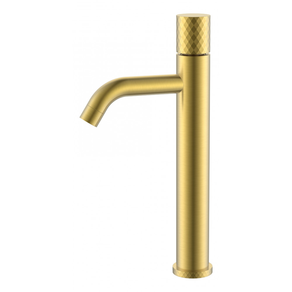 Смеситель STICK для умыв. выс. Mat Gold с ручкой DIAMOND