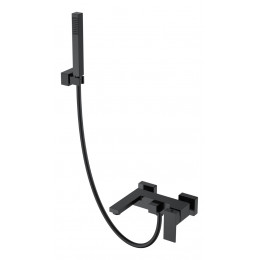 Смеситель для ванны с душем Qubic Matt Black