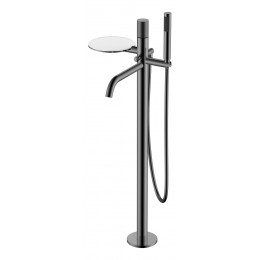 Смеситель STICK напольный Shine Gun Metal c ручкой TOUCH